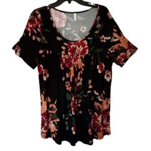 Longyuan Multicolored Floral Blouse Size XL
